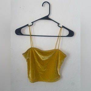 Yellow crop top